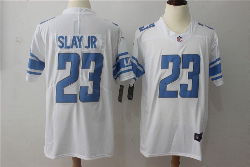 Men Detroit Lions #23 Slay jr White Vapor Untouchable New Nike Limited Player NFL Jerseys->detroit lions->NFL Jersey